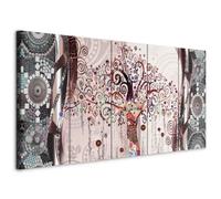 murando - Quadro Gustav Klimt 225x90 cm 5 Pezzi - Stampa su Tela Canvas con Struttura - Quadri Componibili Moderni Soggiorno Grandi - Murale Arte Decorazioni da Parete Decori - Alberi l-A-0006-b-p