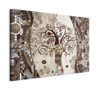 murando Quadro Gustav Klimt Albero della vita 90x60 cm 1 pezzo Stampa su tela XXL Immagini moderni Murale Fotografia Grafica Decorazione da parete Astratto l-A-0004-b-d