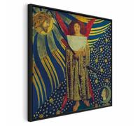 murando - Quadro in Rilievo Acrilico Dante Gabriel Rossetti L’Amore Di Dante 80x80 cm 1 Pezzo su Tela XXL Grande - Quadri Moderni Soggiorno - Stampe da Parete Moderno - Dipinta a Mano l-F-10785-b-a