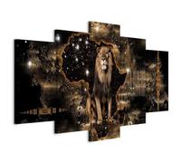 murando - Quadro Magia Della Savana 225x112 cm 5 Pezzi - Stampa su Tela Strutturata XXL Grande - Quadri Moderni Componibili Camera da Letto Matrimoniale - Stampe da Parete Arte g-A-0011-b-o