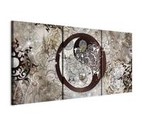 murando Quadro Mandala 180x90 cm 3 pezzi Stampa su tela in TNT XXL Immagini moderni Murale Fotografia Grafica Decorazione da parete 1 pezzo Astratto orientale p-A-0036-b-e