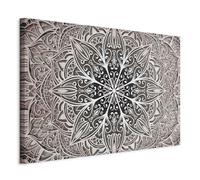 murando Quadro Mandala 90x60 cm 1 Pezzo - Stampa su Tela Strutturata XXL Grande - Quadri Moderni Soggiorno Grandi - Stampe da Parete Murale Arte Moderno Pittura - Orient Zen Spa f-A-0637-b-c