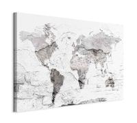 murando Quadro Mappamondo 120x80 cm 1 pezzo Stampa su tela XXL Immagini moderni Fotografia Grafica Decorazione da parete Mappa World Map Aspetto concreto k-C-10014-b-a