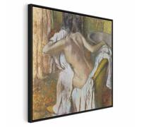 murando - Quadro Materico Edgar Degas Ragazza Che Si Asciuga 60x60 cm 1 Pezzo Stampa su Tela con Struttura - Effetto Dipinto - Quadri Moderni Camera da Letto - Decorazioni da Parete l-E-10934-b-a