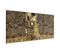 murando - Quadro Mega XXXL Gustav Klimt Bacio 170x85 cm Stampa su Tela - Facile Montaggio Fai Da Te Grande - Quadri Moderni Grandi Soggiorno - Murale DIY Decorazione da parete Astratto l-A-0003-ak-e