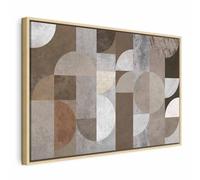 murando - Quadro Moderno Cornice Naturale, Elegante, 120x80 cm | Chiodi Inclusi, 1 Pezzo, Quadri Moderni, Soggiorno, Telaio in Legno, Resistenti Allo Sbiadimento, Produzione Europea
