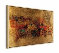 murando - Quadro Moderno Cornice Naturale, Elegante, 90x60 cm | Chiodi Inclusi, 1 Pezzo, Quadri Moderni, Camera da Letto, Telaio in Legno, Resistenti Allo Sbiadimento, Produzione Europea