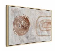 murando - Quadro Moderno Cornice Naturale, Elegante, 90x60 cm | Chiodi Inclusi, 1 Pezzo, Quadri Moderni, Camera da Letto, Telaio in Legno, Resistenti Allo Sbiadimento, Produzione Europea