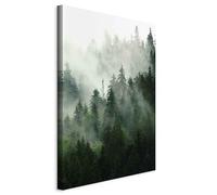 murando - Quadro Moderno per Camera da Letto, Foresta nella Nebbia 20x30cm | Chiodi Inclusi, 1 Pezzo, Stampa su Tela, Decorazione da Parete, Resistenti Allo Sbiadimento, Produzione Europea