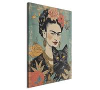 murando - Quadro Moderno per Camera da Letto, Verticale Frida Kahlo 60x90cm | Chiodi Inclusi, 1 Pezzo, Murale Arte, Stampe da Parete, Resistenti Allo Sbiadimento, Produzione Europea