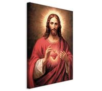 murando - Quadro Moderno per Camera da Letto, Verticale Sacro Cuore 40x60cm | Chiodi Inclusi, 1 Pezzo, Pannelli Decorativi per Pareti, Decorazione da Parete, Resistenti Allo Sbiadimento
