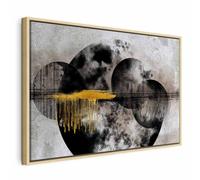murando - Quadro Motivo Geometrico Pianeti 120x80 cm 1 Pezzo - Stampa su tela - Quadri Moderni Soggiorno Grandi Immagini Grafica Decorazione da parete - Grigio come dipinto Cosmo Astratto a-A-0747-b-a