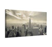 murando Quadro New York 150x50 cm 1 Pezzo - Stampa su Tela Strutturata XXL Grande - Quadri Moderni Soggiorno Grandi - Stampe da Parete Murale Arte Moderno Pittura - New York NY Citta d-B-0081-b-c