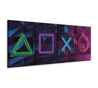 murando - Quadro per Gamers Console di gioco 160x60 cm 4 Pezzi Stampa su tela XXL Immagini Moderni Murale Fotografia Grafica Decorazione da parete Quadri Componibili 4 Pezzi 3D Effetto