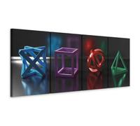 murando Quadro per Gamers Console di gioco Stampa su tela XXL Immagini moderni Murale Fotografia Grafica Decorazione da parete 4 pezzi 3D Effetto