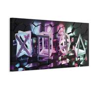 murando Quadro per i Giocatori Console di gioco 120x40 cm 1 pezzo Stampa su tela XXL Immagini moderni Murale Fotografia Grafica Decorazione da parete 3D Effetto Play Game Gaming i-A-0197-b-a