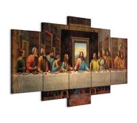 murando - Quadro Sacra Famiglia 200x100 cm 5 Pezzi - Stampa su Tela Strutturata XXL Grande - Quadri Moderni Componibili Camera da Letto Matrimoniale - Stampe da Parete Arte n-B-10025-b-a