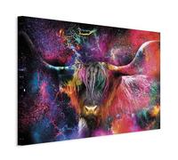 murando - Quadro Toro Pop Art 120x80 cm 1 Pezzo - Stampa su Tela Strutturata XXL Grande - Quadri Moderni Soggiorno Grandi - Stampe da Parete Murale Arte Moderno Pittura - g-C-0335-b-a