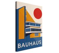 murando - Quadro Verticale Architettura Bauhaus 60x90 cm 1 Pezzo - Stampa su Tela Strutturata - Quadri Moderni Verticali Camera da Letto - Murale Arte Decorazioni da Parete Immagini - d-H-10043-b-a