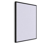 murando - Quadro Verticale con Cornice Nera su Tela Strutturata Griglia Viola Delicata 20x30 cm 1 Pezzo - Quadri con Cornici Camera da Letto - Canvas Telaio in Legno - Stampe da Parete f-B-10161-b-a