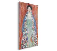 murando - Quadro Verticale Gustav Klimt 70x140 cm 1 Pezzo Stampa su Tela XXL - Quadri Moderni Soggiorno Murale Arte Moderno Decorazioni da Parete - Donna Ritratto Signorina Lieser l-G-10407-b-a
