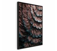murando - Quadro Verticale in Rilievo Acrilico Giungla Tropicale Botanica 80x120 cm su Tela Strutturata XXL Grande - Quadri Moderni Soggiorno - Stampe da Parete Moderno - Dipinta a Mano b-H-10164-b-a