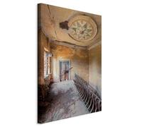 murando - Quadro Verticale Scala Architettonica con Soffitto a Cassettoni 20x30 cm - Quadri Moderni per Camera da Letto - Pannelli Decorativi per Pareti - Decorazioni - Stampa su Tela d-B-10066-b-a