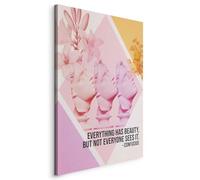 murando - Quadro Verticale Sculture Volti Astratti con Testo 30x45 cm - Quadri Moderni Verticali per Camera da Letto - Pannelli Decorativi per Pareti - Decorazioni - Stampa su Tela m-C-10055-b-a