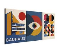 murando - Set di 3 Quadri Acustici Multipannello Moderni Design Tedesco 120x60 cm (3 pz. 40x60 cm ognuno) - Collage 3 Pezzi - Canvas con Quadro Fonoassorbente Soggiorno - Vintage a-H-10124-b-a