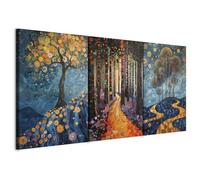 murando - Set di 3 Quadri Multipannello Moderni Paesaggio Incantato 180x90 cm (3 pz. 60x90 cm ognuno) - Collage 3 Pezzi - Canvas con Struttura Murale Arte - Componibili Soggiorno - c-H-10077-b-a