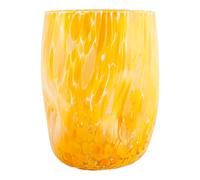 Murano Vetro Bere Artistico Bicchiere Arancione Fatto Venezia Italia Millefiori