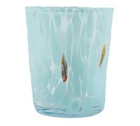 Murano Vetro Bere Artistico Bicchiere Azzurro Fatto a Mano Millefiori Venezia