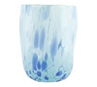 Murano Vetro Bere Artistico Bicchiere Azzurro Fatto Venezia Italia Millefiori