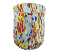 Murano Vetro Bere Artistico Bicchiere Fatto a Mano Multi Millefiori Venezia