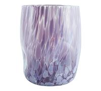 Murano Vetro Bere Artistico Bicchiere Lilla Viola Mano Venezia Italia Millefiori