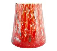 Murano Vetro Bere Artistico Bicchiere Rosso Bronzo Mano Venice Italia Millefiori
