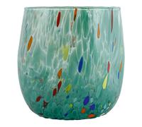 Murano Vetro Bere Artistico Bicchiere Verde Fatto a Mano Multi Millefiori Venice
