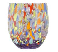 Murano Vetro Bere Bicchiere Blu Rosso Arancione Giallo Lilla Fatto Millefiori