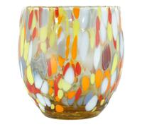Murano Vetro Bere Bicchiere Blu Rosso Arancione Giallo Lilla Fatto Millefiori