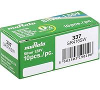 Murata 248383 SR416SW-PBWW - Batteria a bottone 337, ossido d'argento, 8,3 mAh, 1,55 V, 10 pezzi