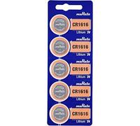 MURATA 248407 CR1616-BEABAE - Batteria a bottone CR 1616 al litio 60 mAh, 3 V, 5 pezzi