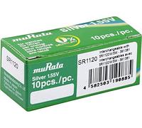 MURATA SR1120-PBWW - Pila a bottone 381, ossido d'argento, 60 mAh, 1,55 V, 10 pezzi