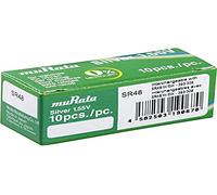 MURATA SR48-PBWW - Pila a bottone 393, ossido d'argento, 75 mAh, 1,55 V, 10 pezzi