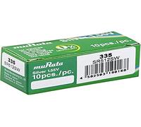 Murata SR512SW-PBWW - Batteria a bottone 335, ossido d'argento, 8,3 mAh, 1,55 V, 10 pezzi
