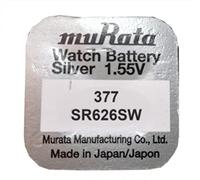 muRata SR626SW batteria a bottone 377 all'ossido d'argento, 1,55 V per orologi da polso