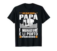 Muratore di papà divertente muratore operaio edile cantiere Maglietta