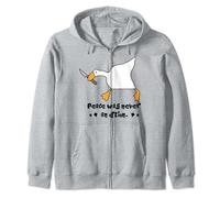 Murder Duck Goose Divertente Sarcastico, La pace non è mai stata un"opzione Felpa con Cappuccio