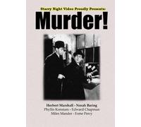 Murder (DVD) Edward Chapman Herbert Marshall Miles Mander Norah Baring