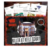 Murder Mission Unsolved Mystery Detective Game - Killer At Keele Court Open Case File - Cena Party Gruppi Coppie o Giocatori Solisti
