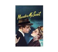 Murder, My Sweet Classic Retro Film Poster Vintage Film 2 Tela Camera da Letto Decor Stampa Ufficio Dormitorio Camera Decor Regali Unframe 30 × 45 cm (30 × 45 cm)